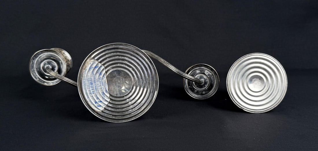 Weighted Sterling Silver Candlesticks - 2