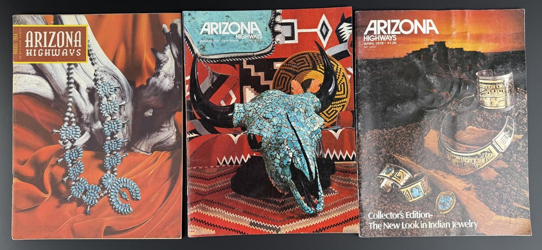 Arizona Highways Turquoise Jewelry Magazines: Nice grouping