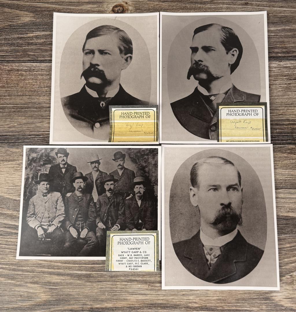 Wyatt and Virgil Earp Photos: Reprints. 8" by 10"
