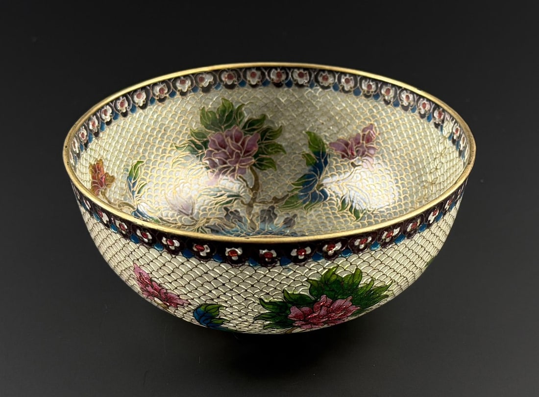 Antique Chinese Plique-a-jour Bowl (1 of 7)