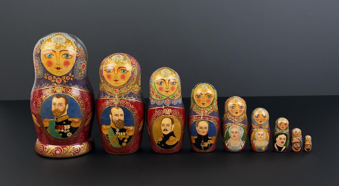 Traditional Russian Matryoshka Nesting Doll Set (1 of 7)