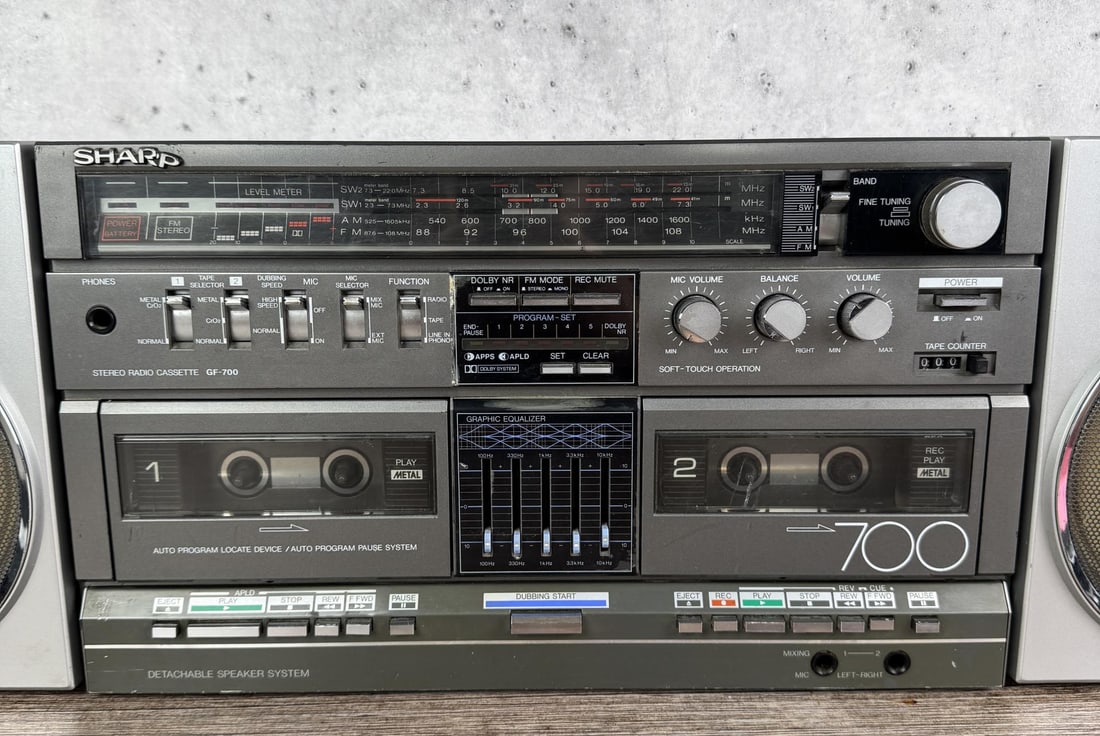 Sharp GF-700 Ghetto Blaster Boom Box - 2
