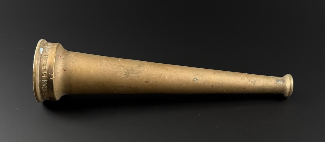 American Rubber Brass Fire Nozzle (1 of 6)