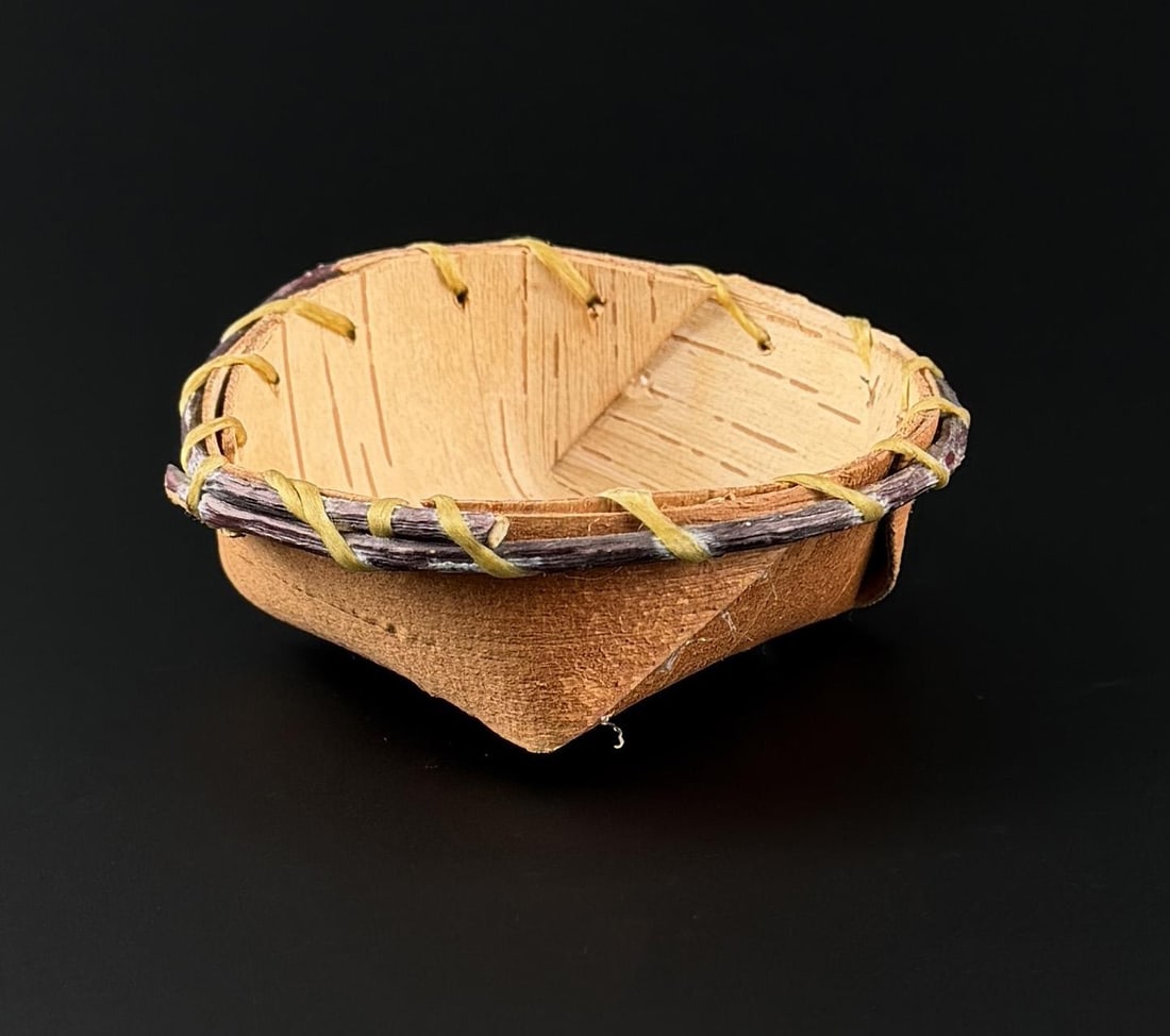 B. Van Ness Ojibwe Indian Birch Bark Bowl (1 of 7)