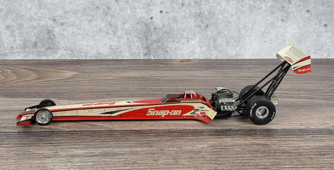 Racing Champions Snap On Dragster Die Cast Car: 15 5/8" by 3 3/4" by 2 1/2"