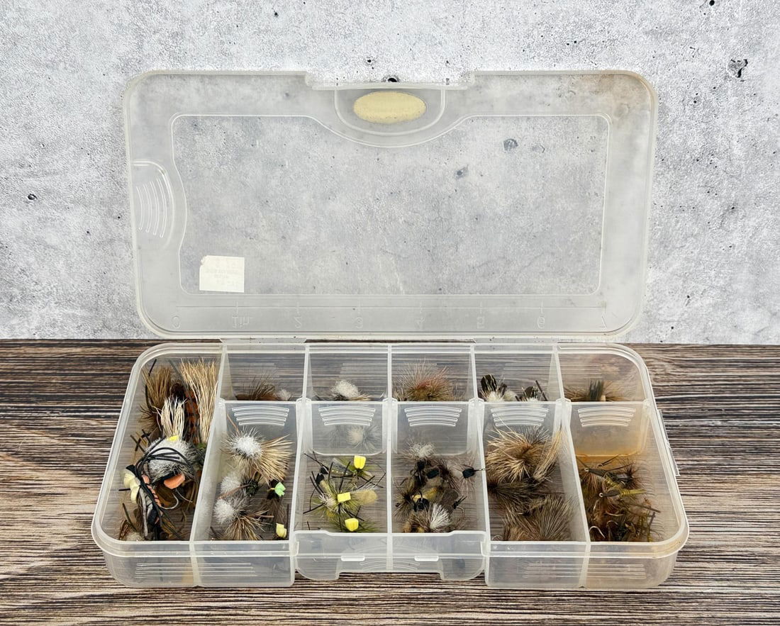 Group of Montana Trout Fishing Flies: 77 total