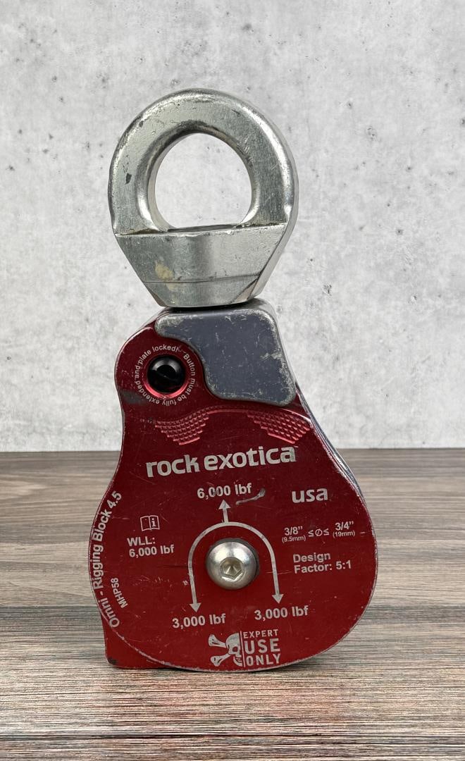 Rock Exotica Omni Rigging Block 4.5: Nice example