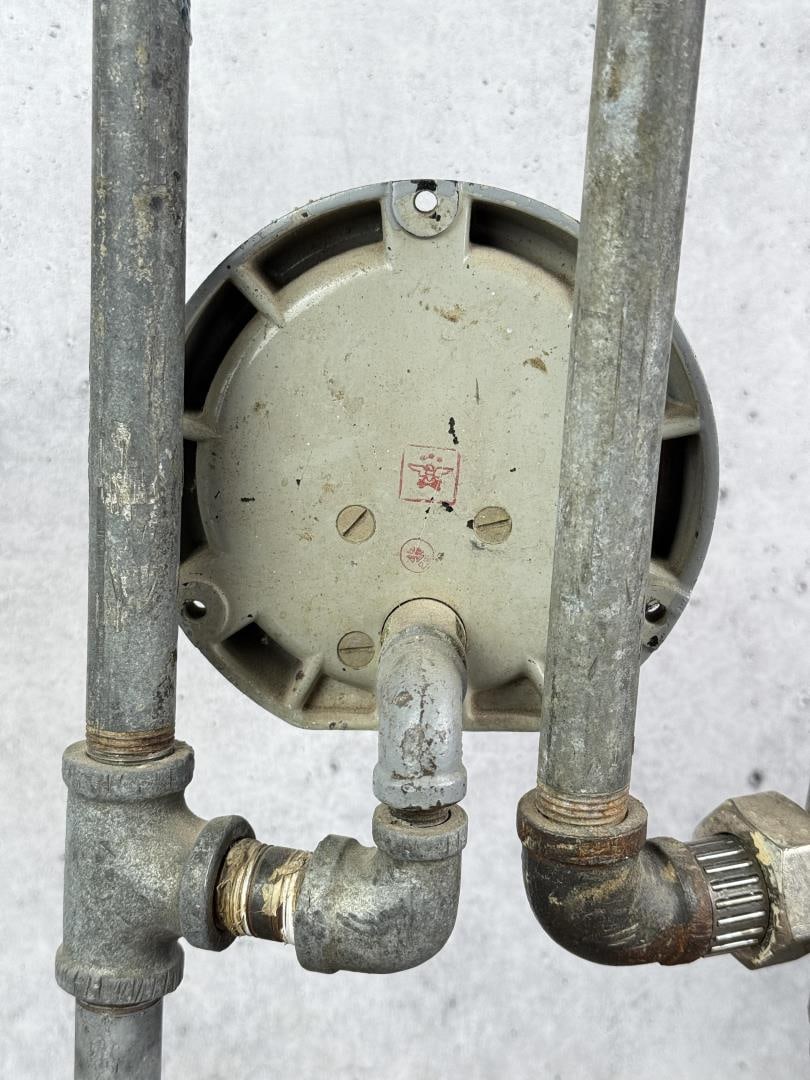 Industrial Found Object Pipe Fitting Lamp - 8