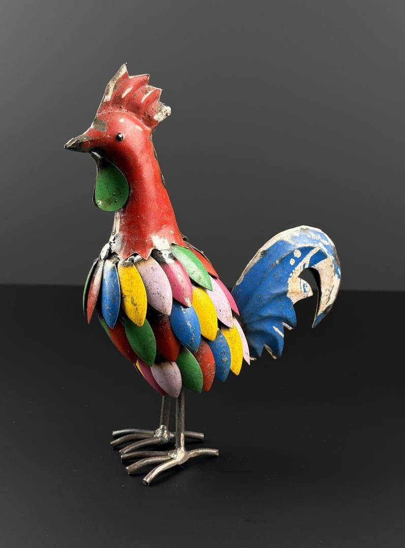 Decorative Tin Metal Garden Rooster (1 of 4)
