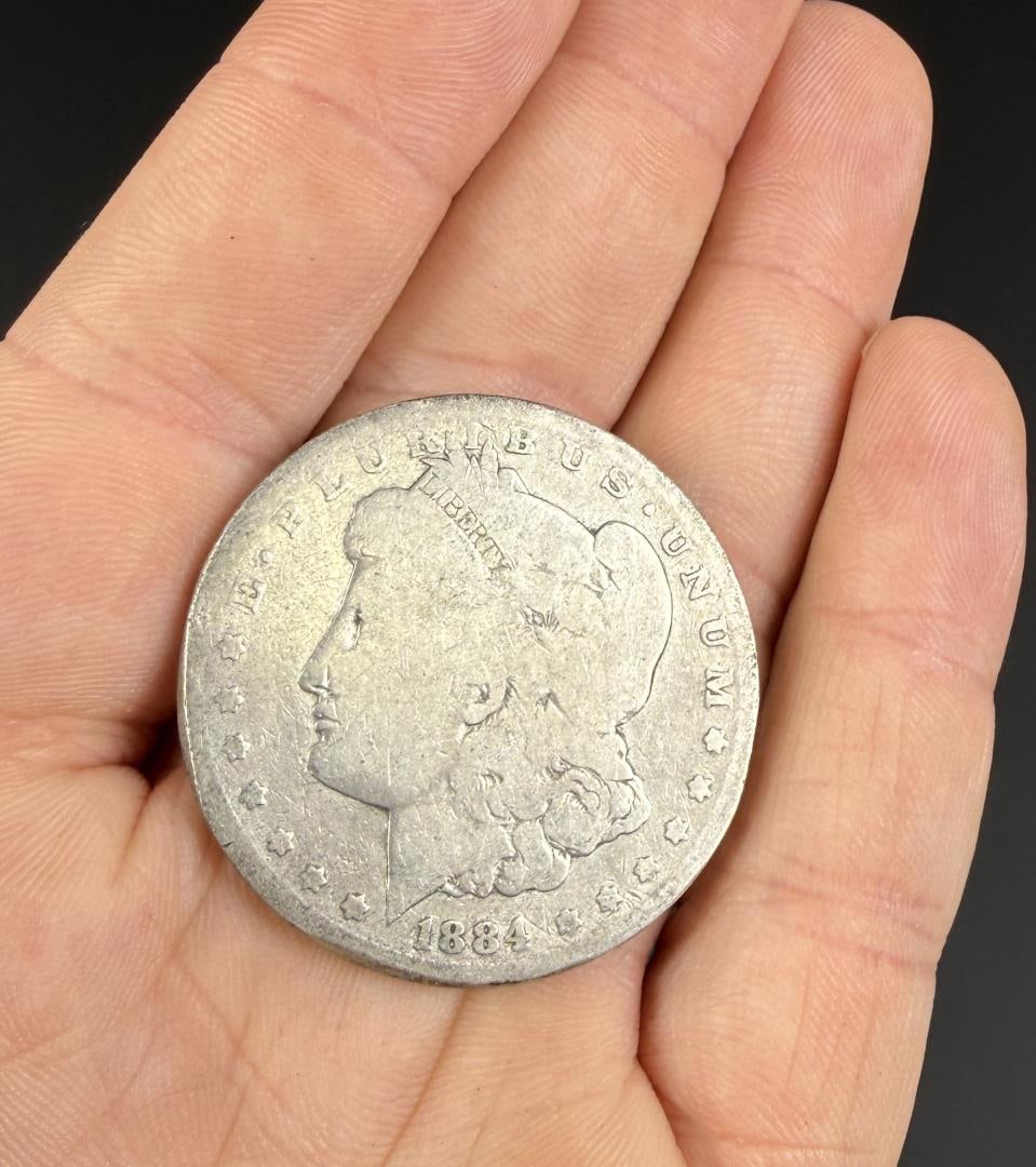 1884 P Morgan Silver Dollar: Nice example.