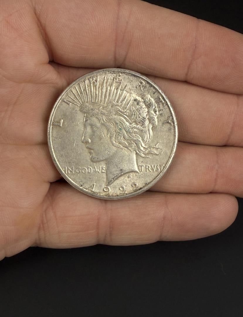 1922 S Silver Peace Dollar: Nice example.