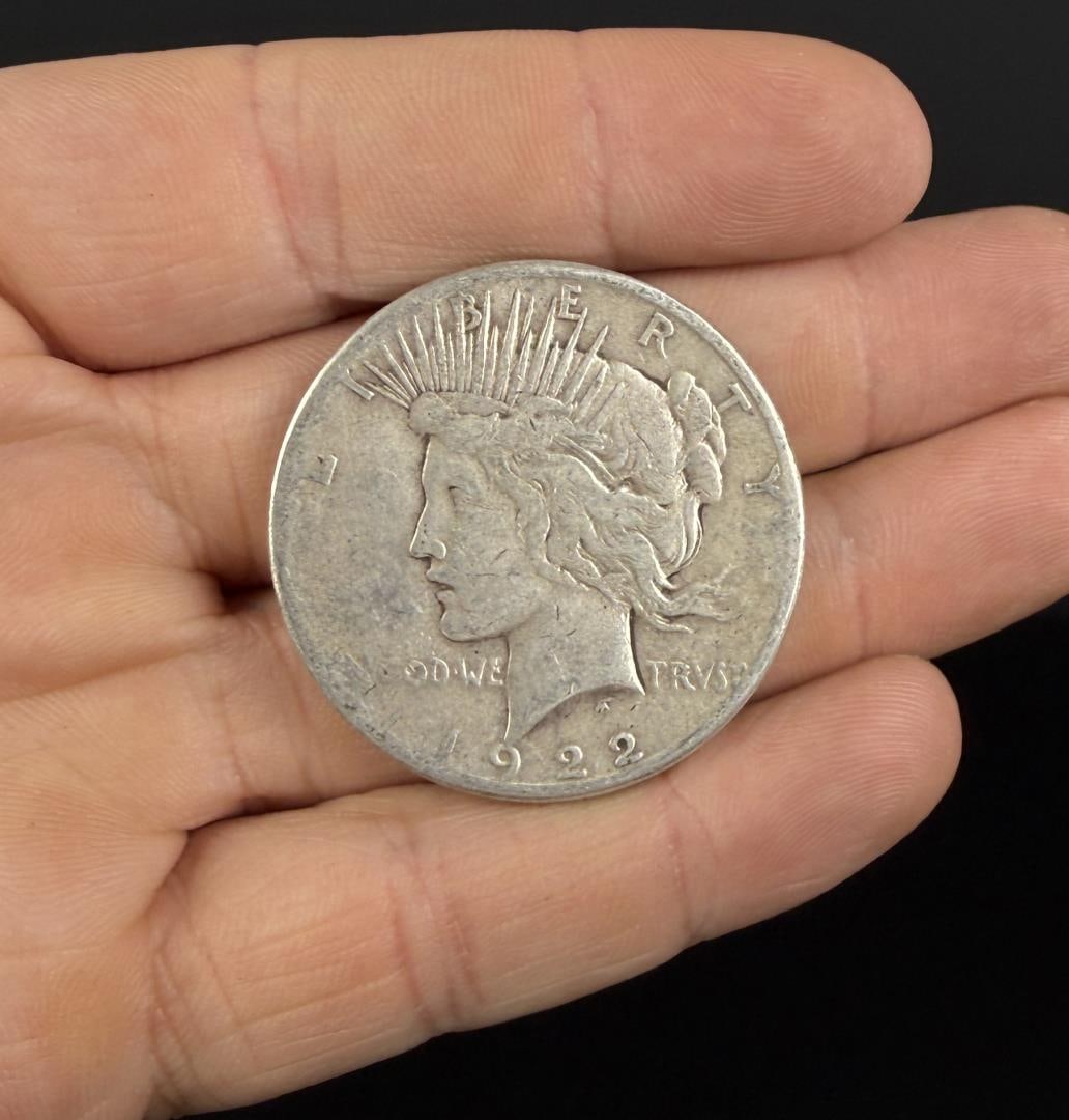 1922 S Silver Peace Dollar: Nice example.