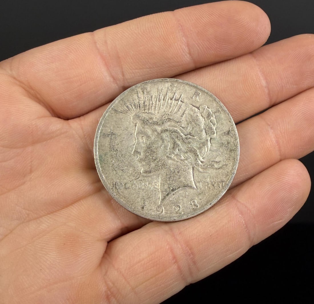 1923 D Silver Peace Dollar: Nice Example.