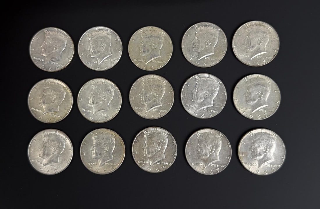 Kennedy 40% Silver Half Dollars (1 of 3)
