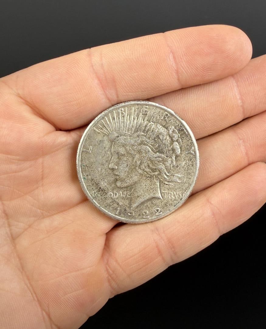 1922 S Silver Peace Dollar: Nice example.