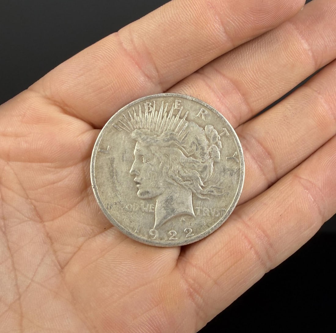 1922 S Silver Peace Dollar: Nice example.