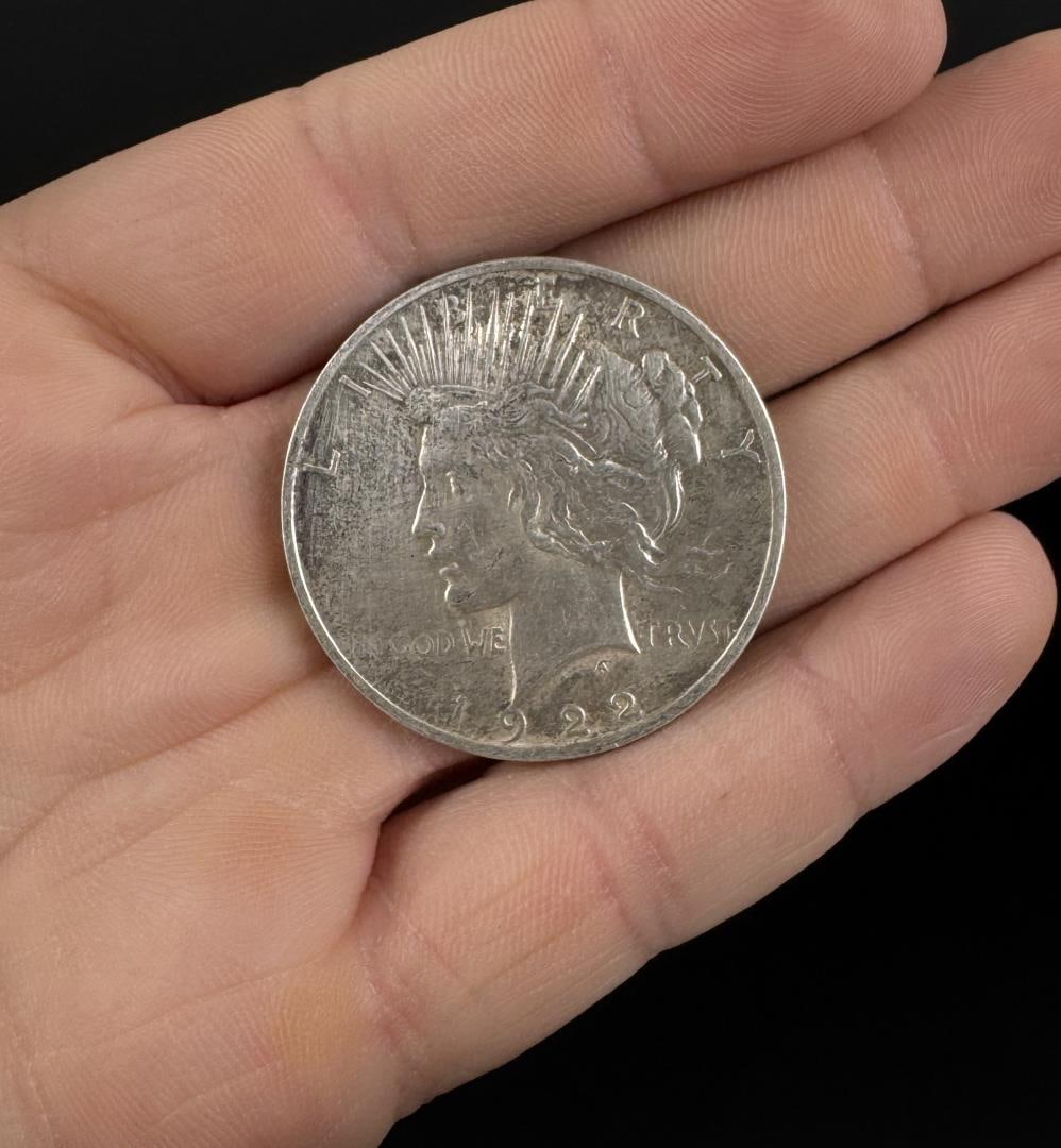 1922 P Silver Peace Dollar: Nice example.