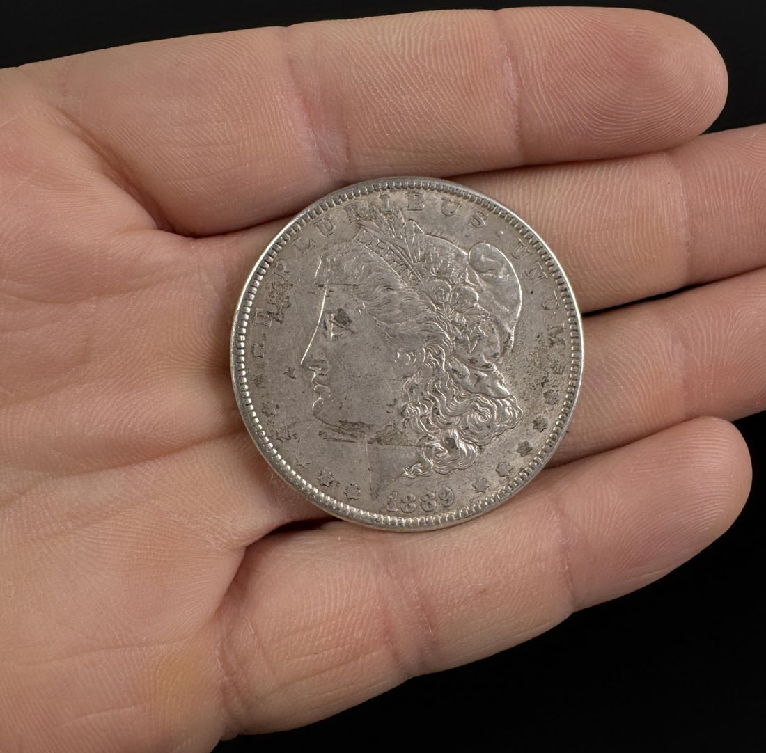 1889 P Morgan Silver Dollar: Nice example.