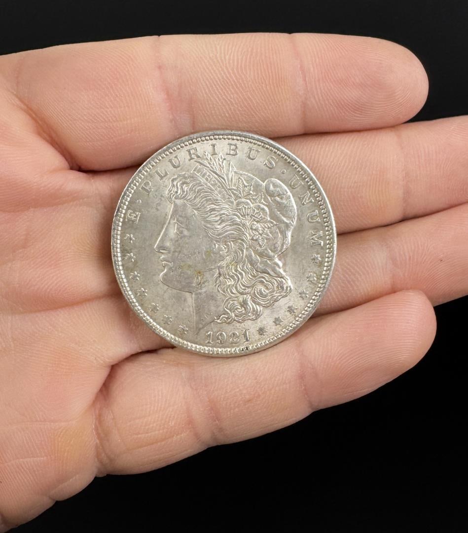 1921 P Morgan Silver Dollar: Nice example.