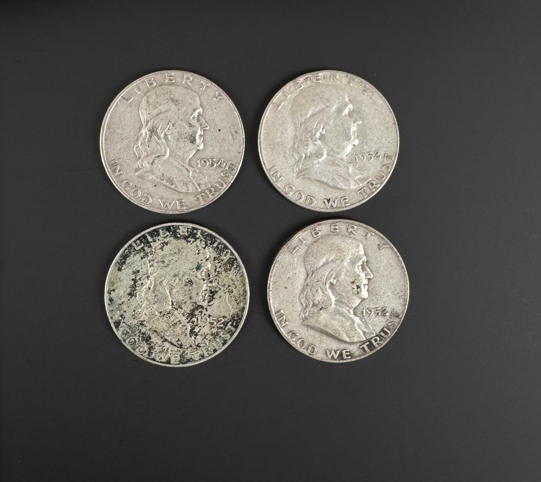 Franklin Silver Half Dollars (1 of 3)