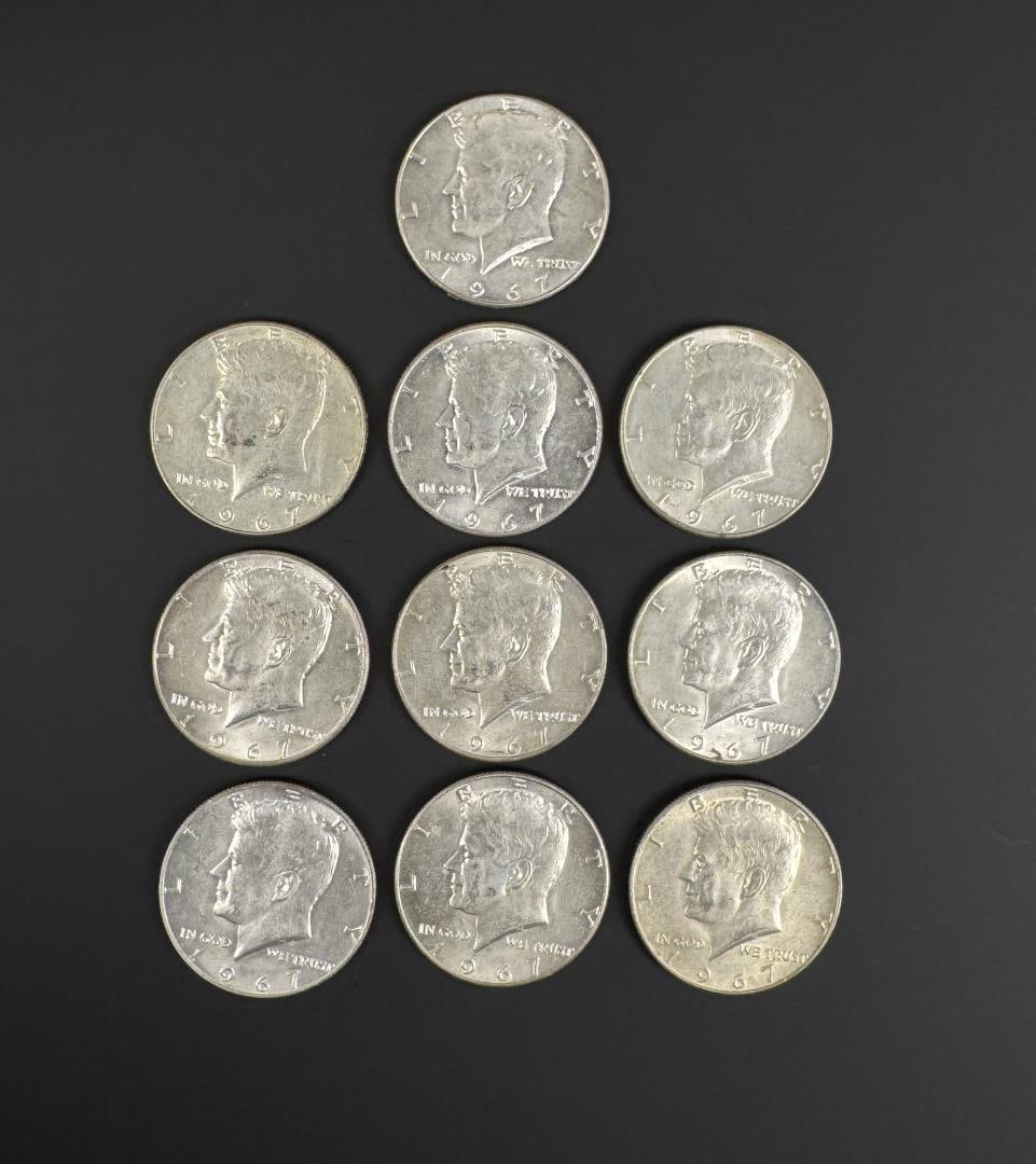 Kennedy 40% Silver Half Dollars (1 of 3)