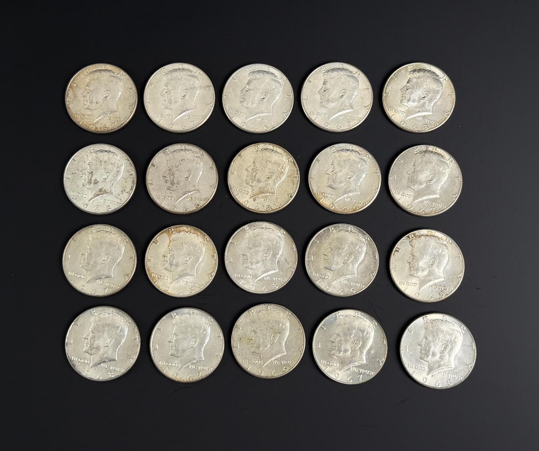 Kennedy 40% Silver Half Dollars (1 of 3)