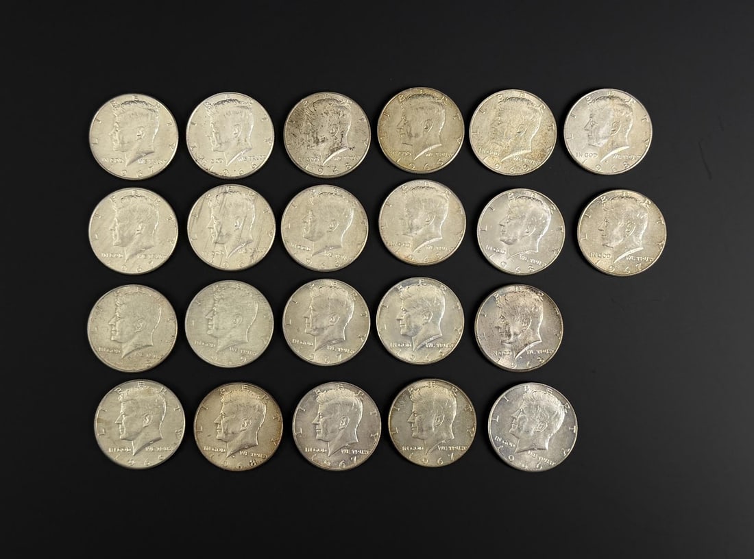 Kennedy 40% Silver Half Dollars (1 of 3)