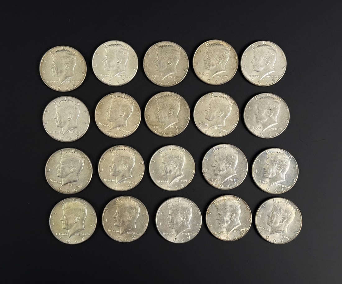 Kennedy 40% Silver Half Dollars (1 of 3)