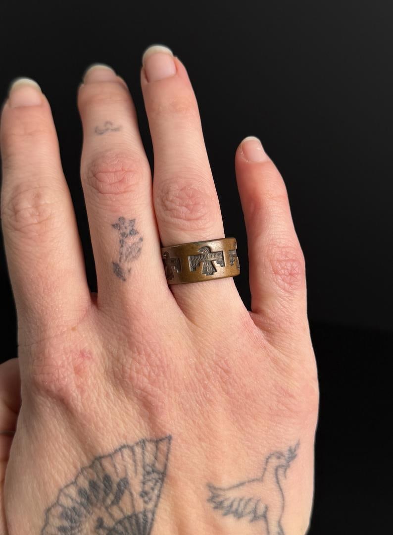 Bell Trading Post Copper Thunderbird Ring - 2