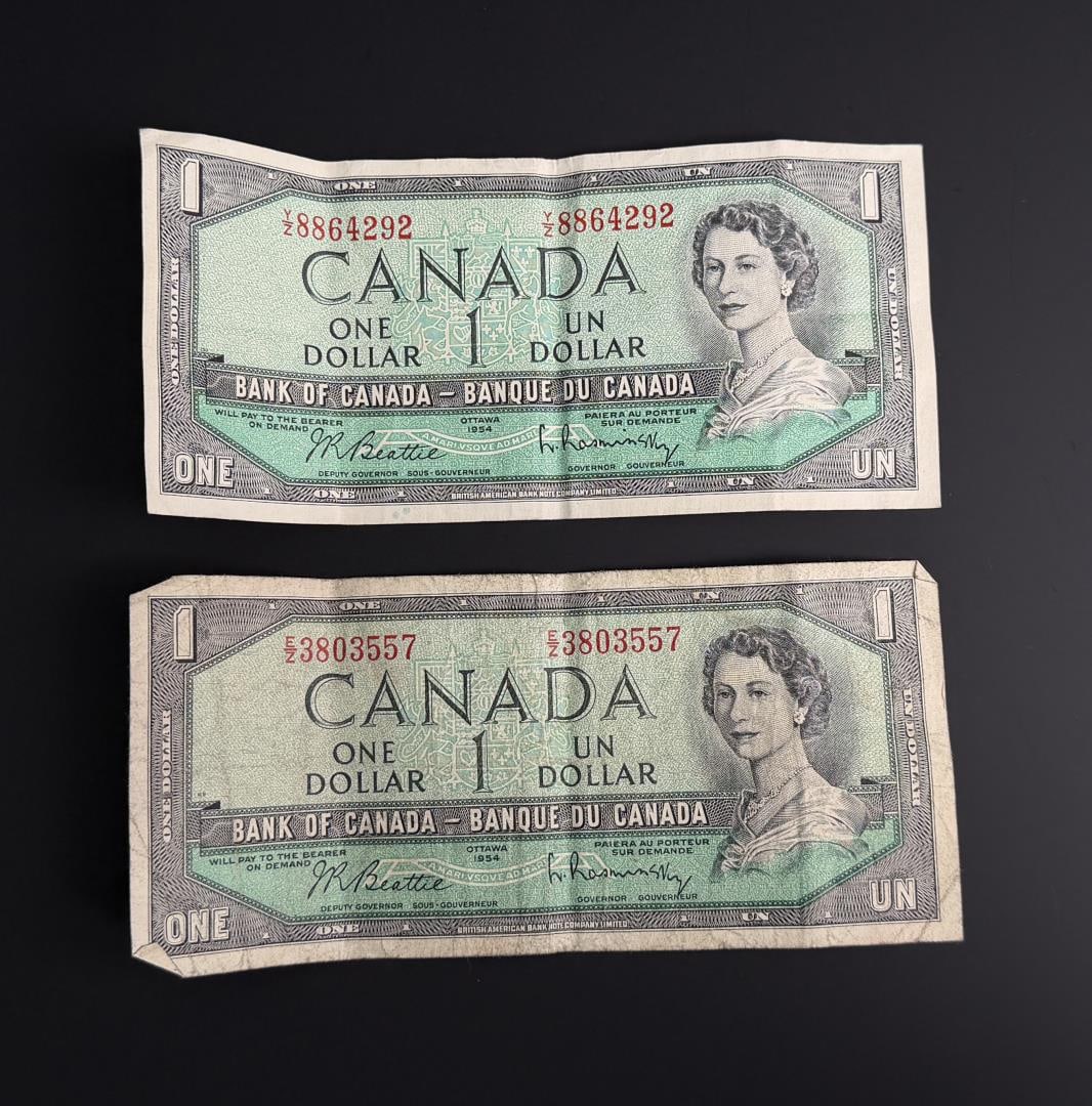 1954 Canadian Landscape Bank Notes (1 of 5)
