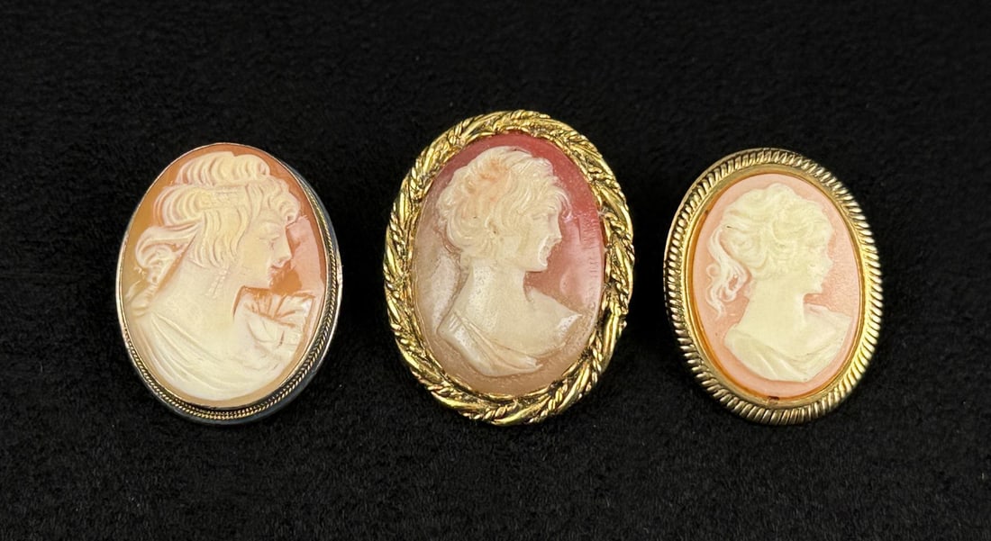Victorian Shell Cameo Brooches (1 of 4)