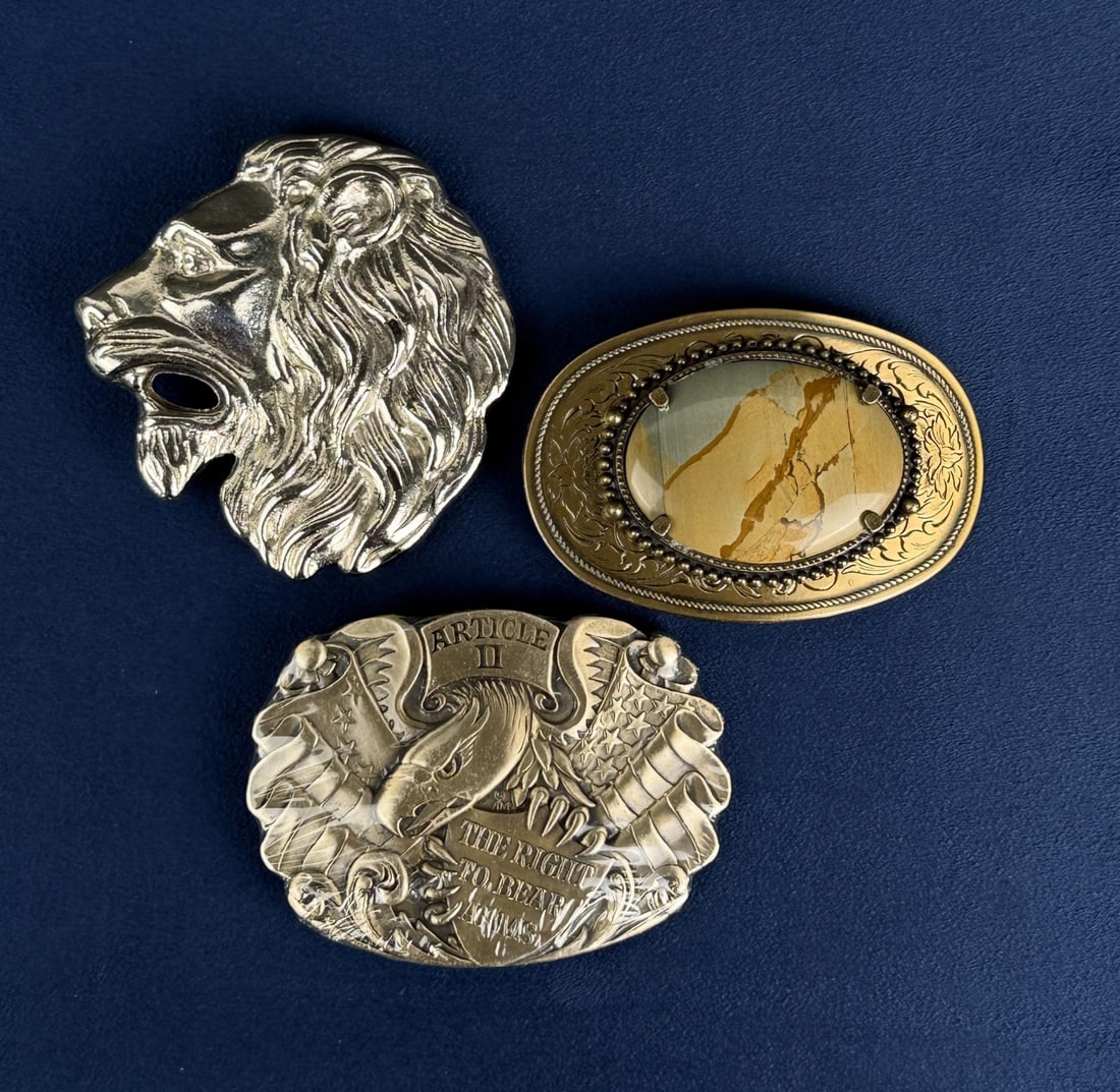 Collection of Vintage Cowboy Belt Buckles (1 of 7)