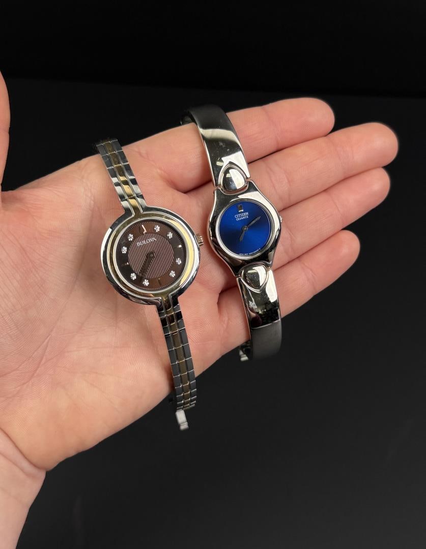 Bulova and Citizen Quartz Watches: Bulova Rhapsody and Citizen Quartz. Not working.