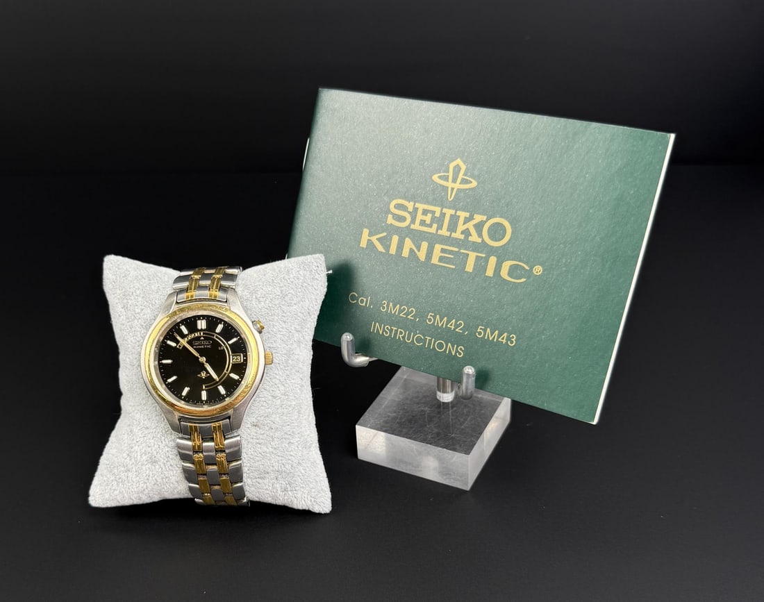 Seiko 5M42-0A19 Kinetic Automatic Watch (1 of 5)