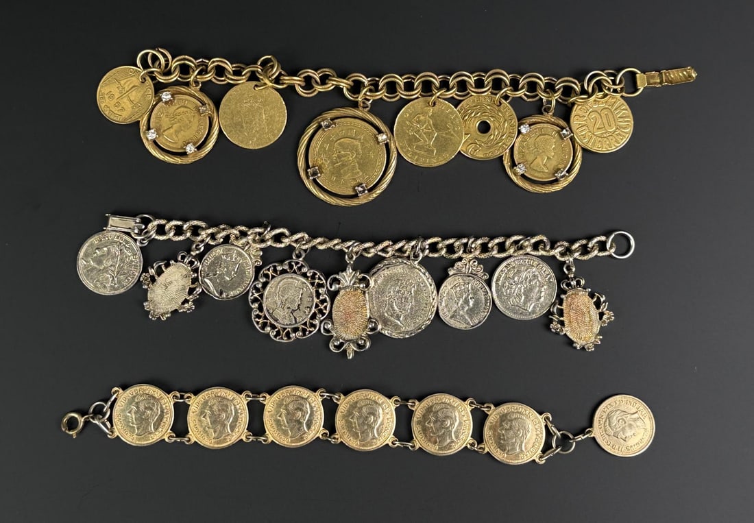 Collection of Coin Bracelets (1 of 3)