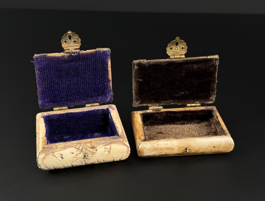 Camel Bone Inlay Trinket Boxes - 2