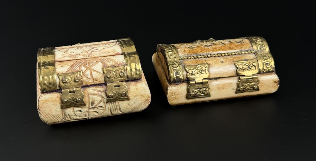 Camel Bone Inlay Trinket Boxes - 3