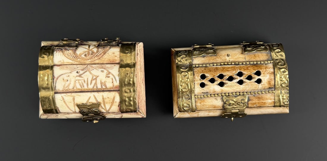 Camel Bone Inlay Trinket Boxes - 5