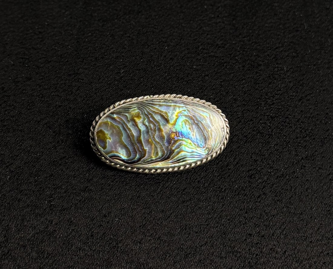 Abalone Sterling Silver Brooch (1 of 4)