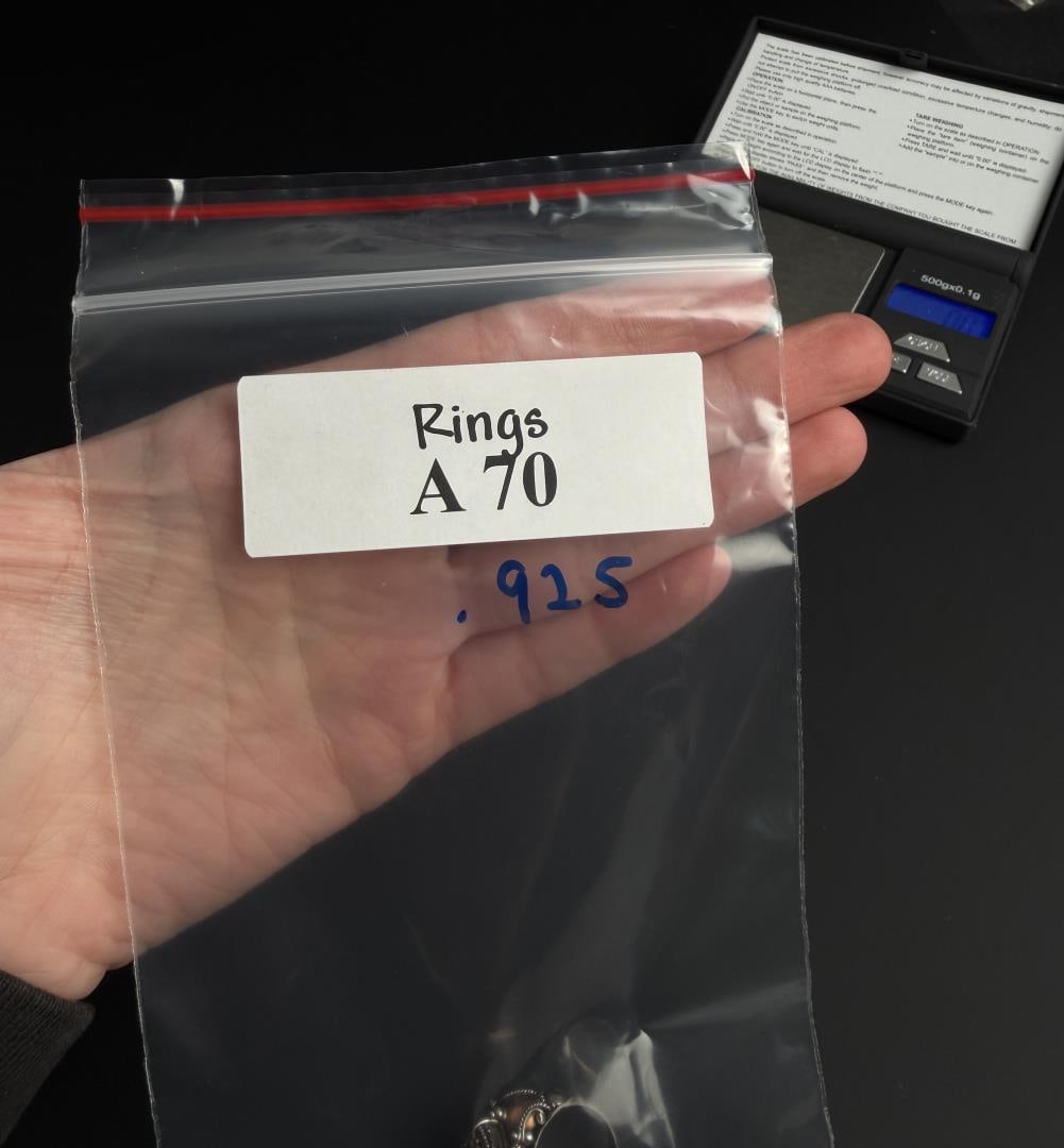 Sterling Silver Poison Ring - 8