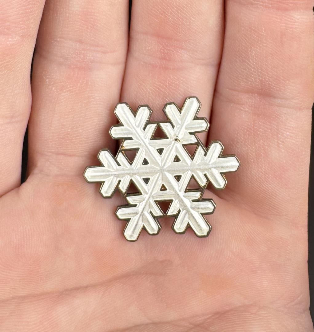 David Andersen Sterling Silver Snowflake Brooch (1 of 4)