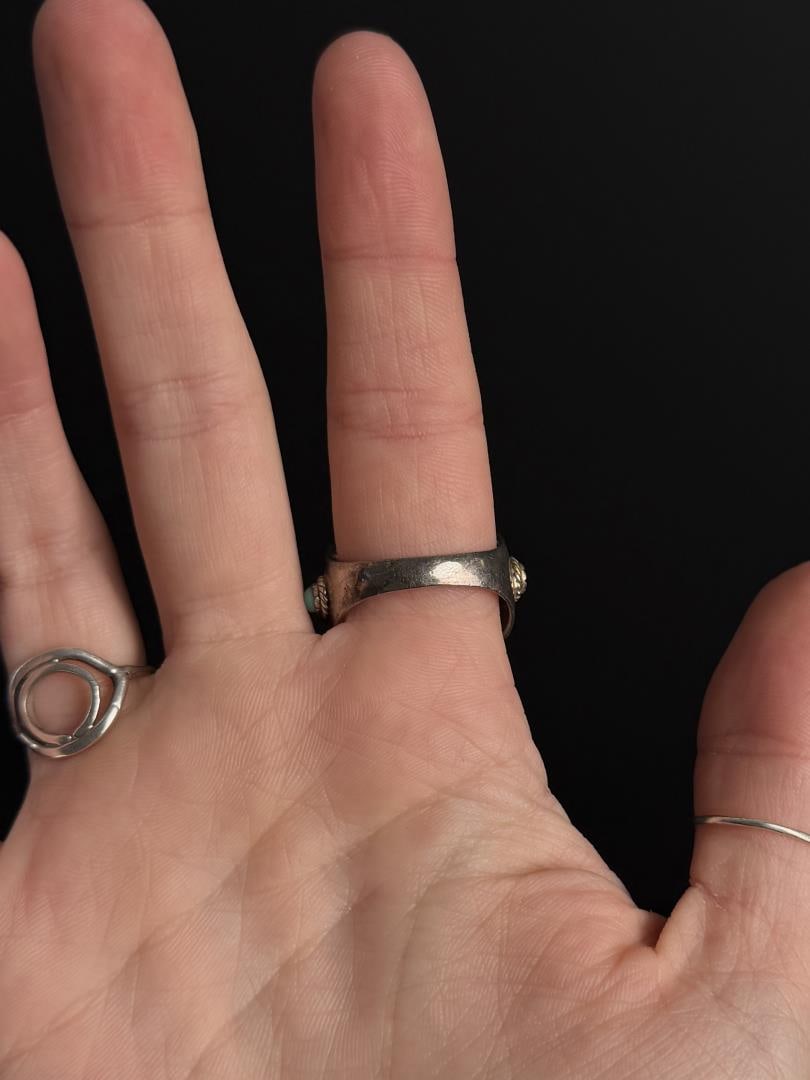 Sterling Silver Turquoise Ring - 4