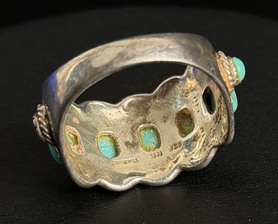 Sterling Silver Turquoise Ring - 6