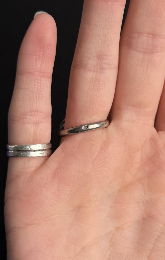 Sterling Silver Baltic Amber Ring - 4