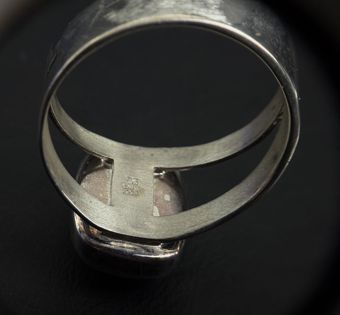 Sterling Silver Turquoise Ring - 6