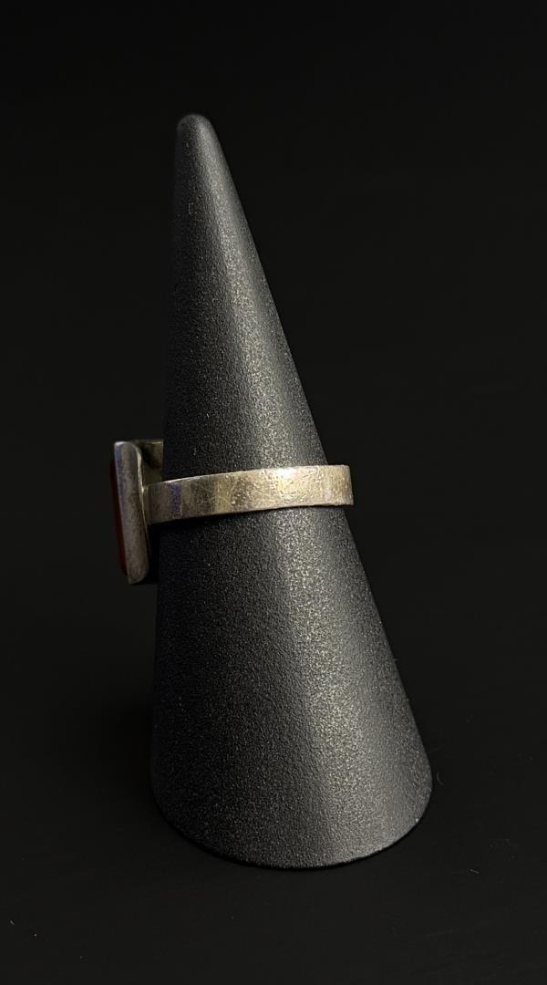 .830 Silver Baltic Amber Ring - 2