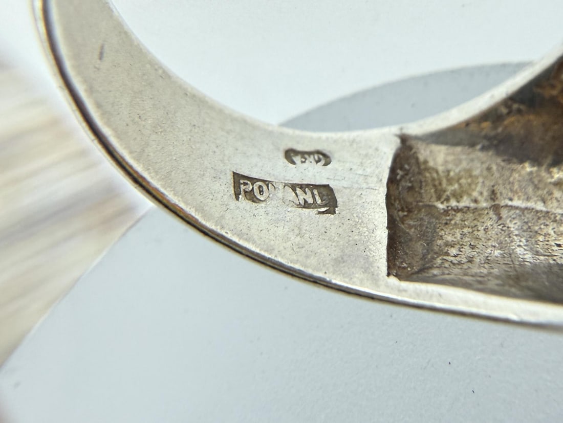 Sterling Silver Baltic Amber Ring - 9