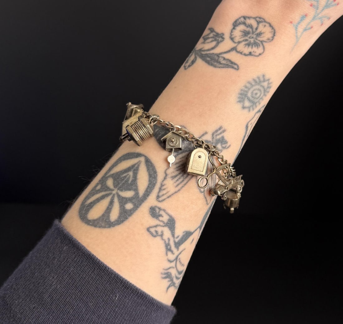 Sterling Silver Charm Bracelet (1 of 7)