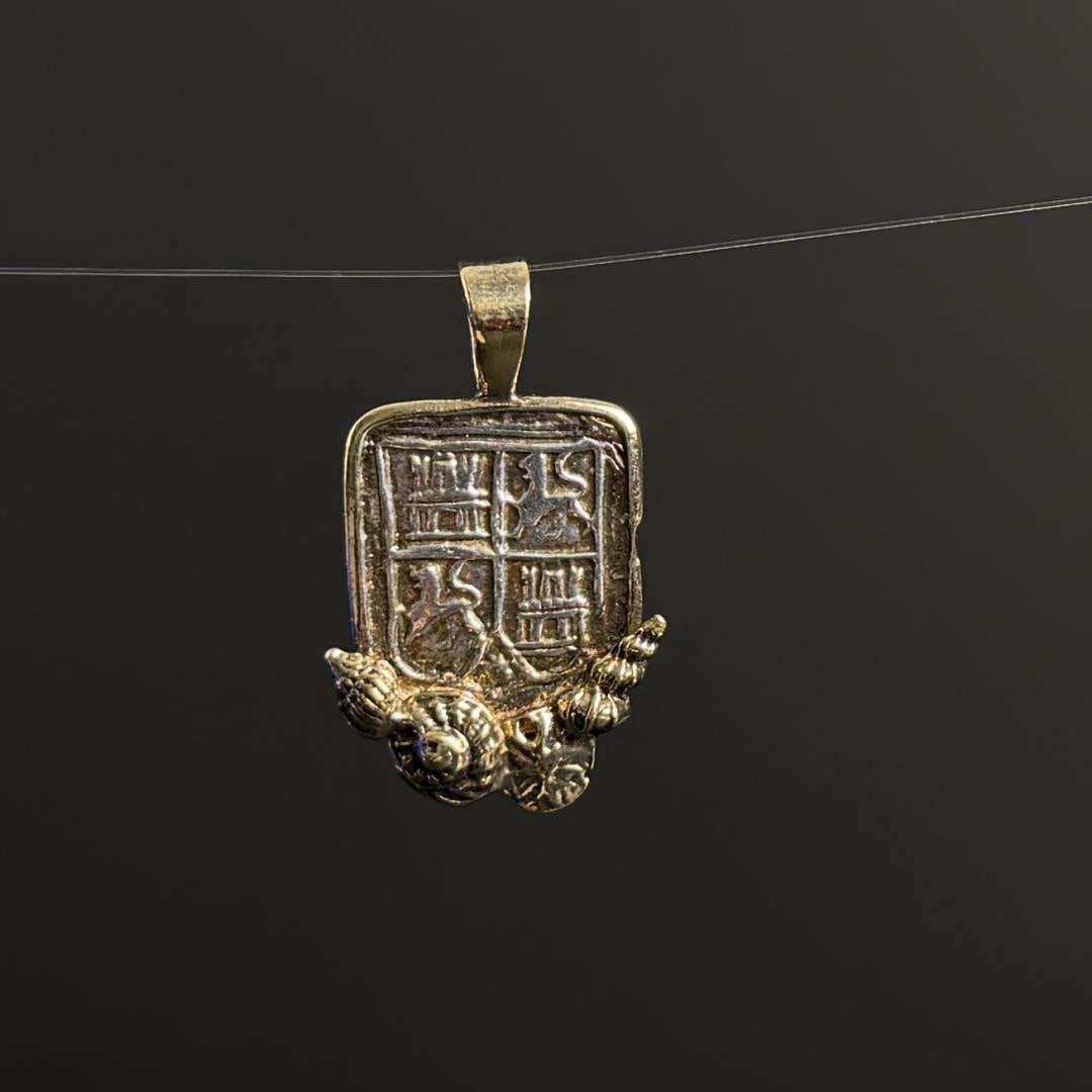 Mel Fisher Atocha Silver 8 Reales Coin Pendant: Comes with COA.