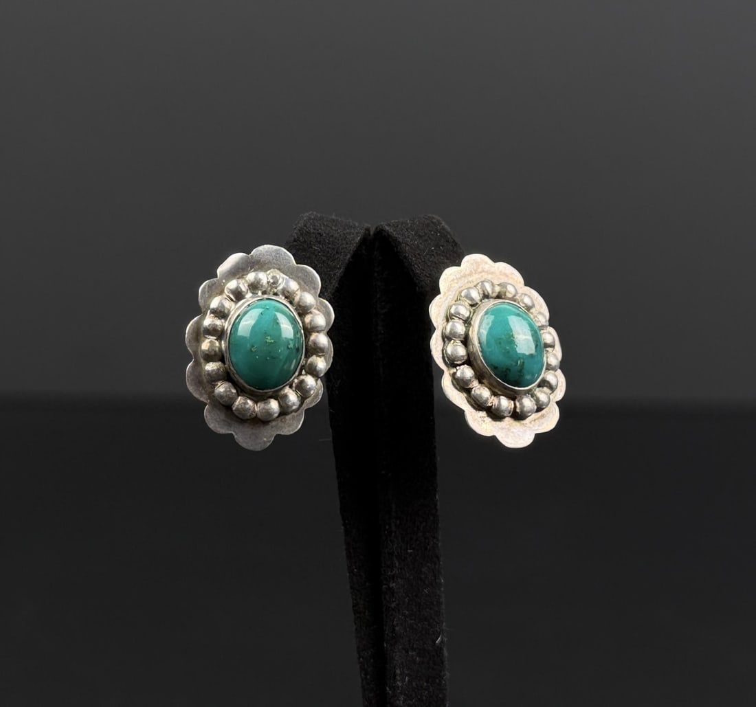 Sterling Silver Turquoise Earrings (1 of 5)